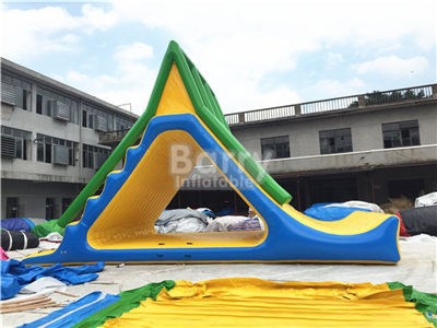 Factory affordable inflatable water slides ,floating slide for lake BY-WT-058